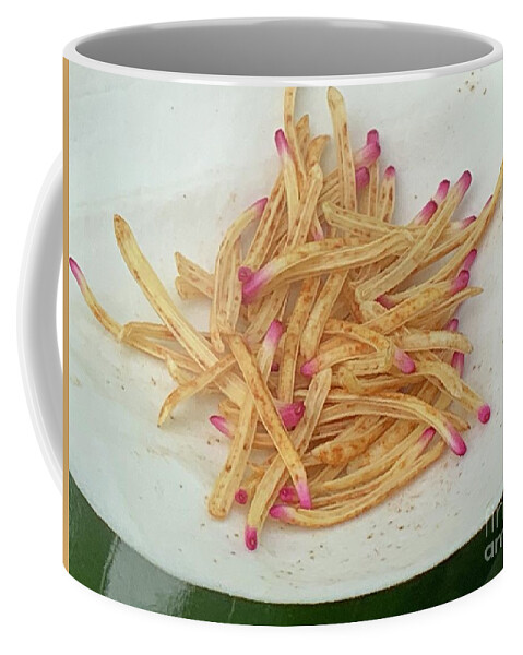 Magnolia Coffee Mug featuring the photograph Magnolia Flower Stamens by Catherine Wilson