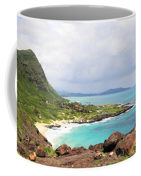 Usa Coffee Mug featuring the photograph Makapuu Bay Lookout, Hawaii by On da Raks