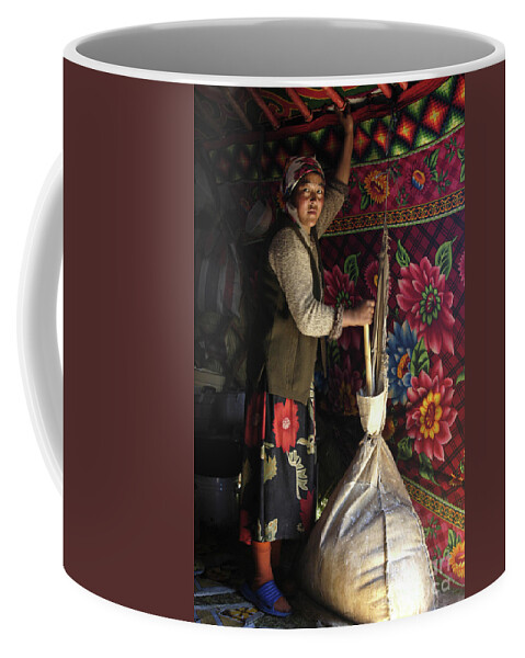 Make Airag Coffee Mug featuring the photograph Make Airag by Elbegzaya Lkhagvasuren