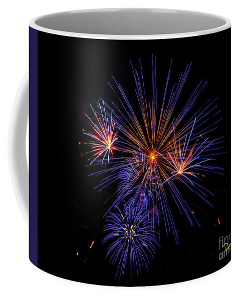4th Of July Coffee Mug featuring the photograph Makes of Purple and Orange by David Levin