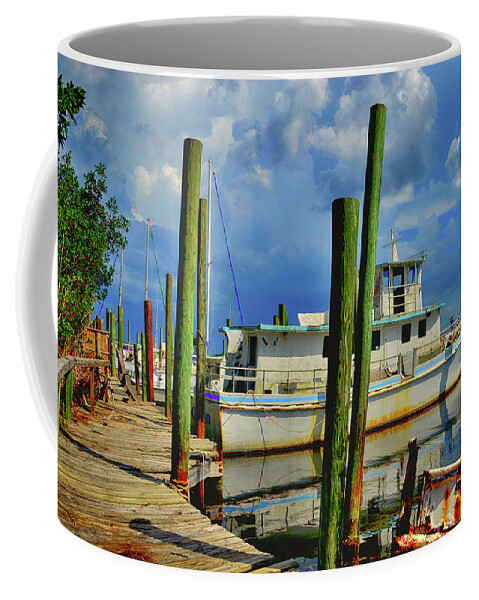 Fishing Boat Coffee Mug featuring the photograph Making A Living by Alison Belsan Horton