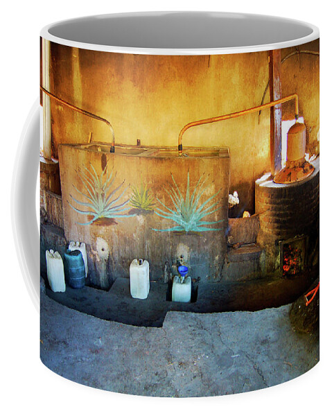Mezcal Coffee Mug featuring the photograph Making Mezcal by William Scott Koenig