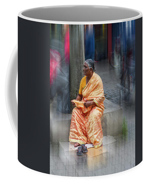 Woman Coffee Mug featuring the photograph Malay Lady by Elaine Teague