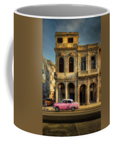 La Habana Coffee Mug featuring the photograph Malecon at the sundown 4 by Micah Offman