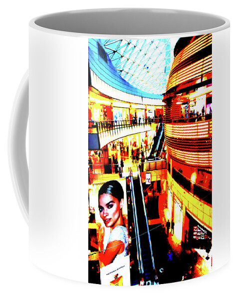 Mall Coffee Mug featuring the photograph Mall In Warsaw, Poland 17 by John Siest