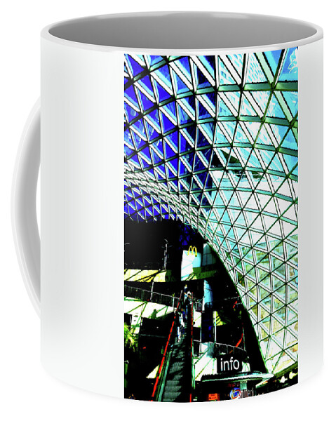 Mall Coffee Mug featuring the photograph Mall In Warsaw, Poland 6 by John Siest