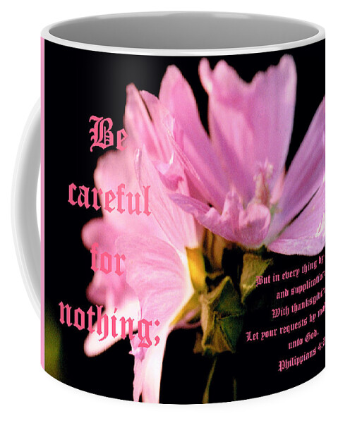 Pink Coffee Mug featuring the photograph Mallow Bouquet Soft Blur Phil 4 vs 6 by Mike McBrayer