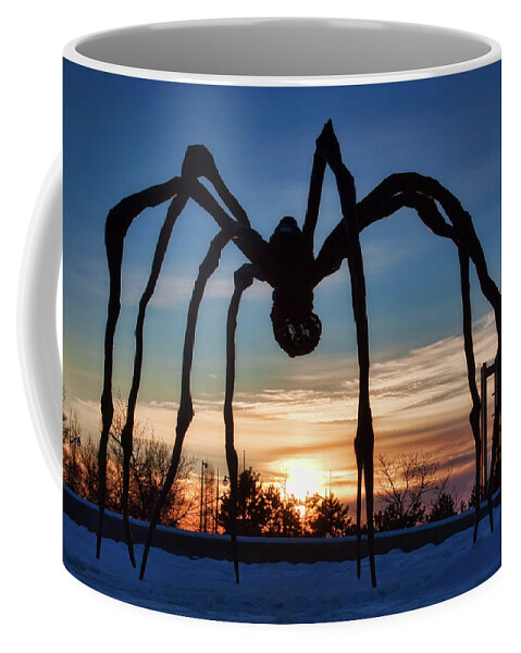 Maman Coffee Mug featuring the photograph Maman the Spider, Ottawa by Tatiana Travelways