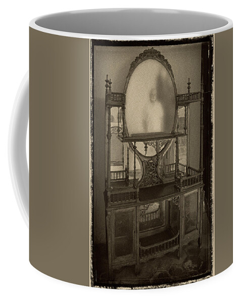 Man Coffee Mug featuring the photograph Man in the Mirror by M Kathleen Warren