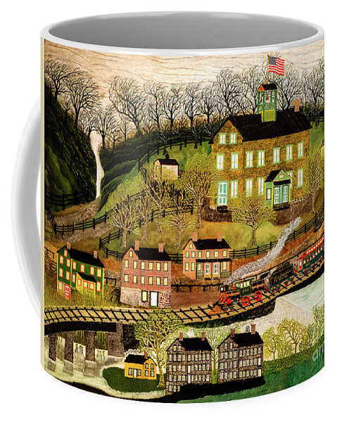 Manchester Coffee Mug featuring the painting Manchester Valley by Joseph Pickett by Joseph Pickett