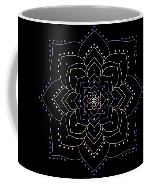 Flowers Coffee Mug featuring the digital art Mandala 56 by Angie Tirado