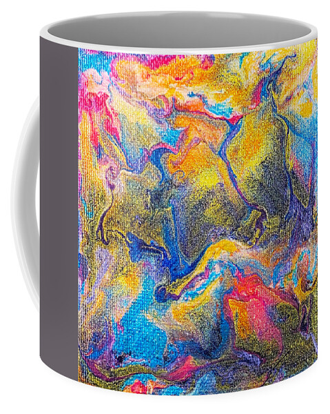 Abstract Coffee Mug featuring the painting Mangroves by Christine Bolden