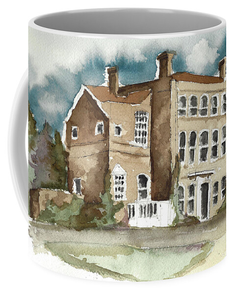 Architecture Coffee Mug featuring the painting Manor House by Jason Nicholas