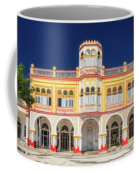 Cuba Coffee Mug featuring the photograph Manzanillo Parque Cespede Merchan Palace by Micah Offman