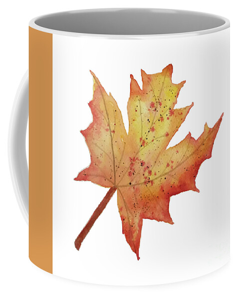Maple Leaf Coffee Mug featuring the painting Maple Leaf by Lisa Neuman