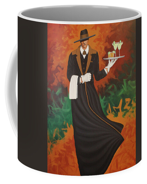 Butler. Margaritas Coffee Mug featuring the painting Margarita Butler by Lance Headlee