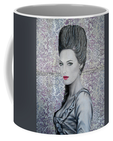 Woman Coffee Mug featuring the painting Marie by Lynet McDonald