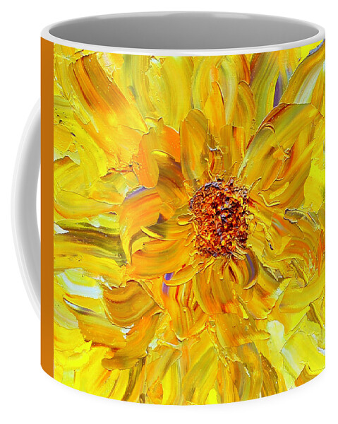 Marigold Coffee Mug featuring the painting Marigold Inspiration 2 by Teresa Moerer