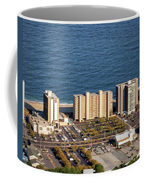 Marigot Beach Condominium Coffee Mug featuring the photograph Marigot Beach Condominium Ocean City MD by Bill Swartwout
