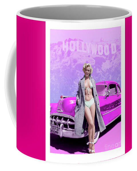 Marilyn Monroe Coffee Mug featuring the photograph Marilyn In Hollywood by Franchi Torres