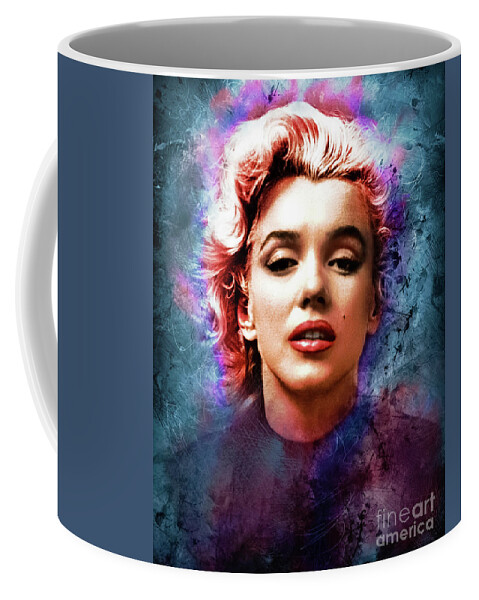 Marilyn Monore Coffee Mug featuring the photograph Marilyn in the clouds by Franchi Torres