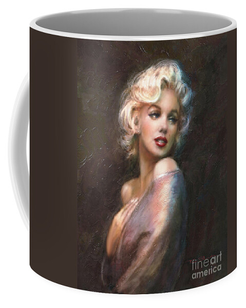 Theo Danella Coffee Mug featuring the painting Marilyn WW classics by Theo Danella