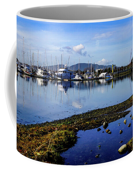 Cap Sante Coffee Mug featuring the photograph Marina North by Tim Dussault