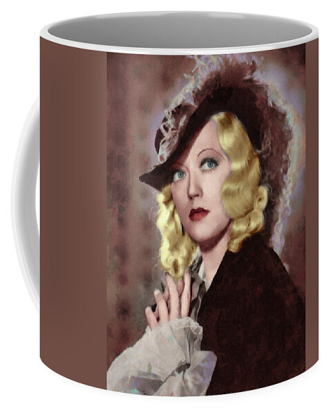Marion Davies Coffee Mug featuring the digital art Marion Davies by Jerzy Czyz