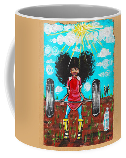 Jehovah Coffee Mug featuring the painting Mark 10 vs 27 by Artist RiA