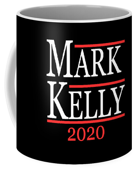 Arizona Coffee Mug featuring the digital art Mark Kelly 2020 For Senate by Flippin Sweet Gear