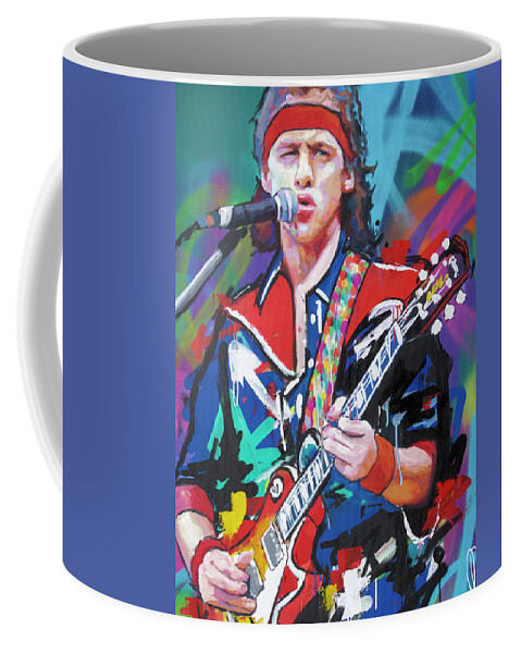 Mark Knopfler Coffee Mug featuring the painting Mark Knopfler by Richard Day