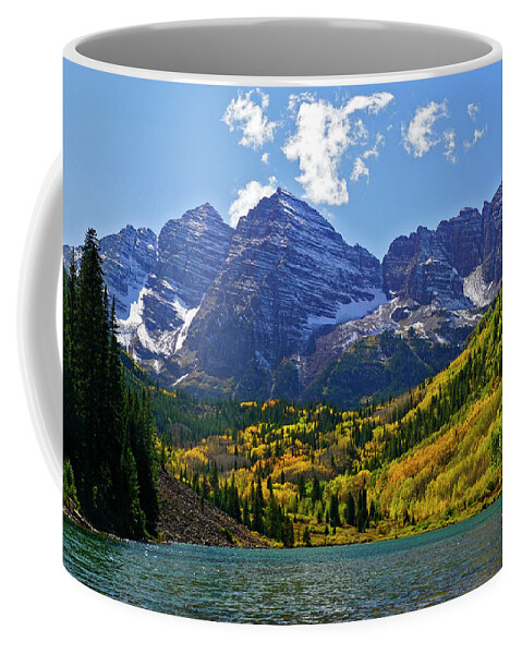 Landscapes Coffee Mug featuring the photograph Maroon Bells by Jeremy Rhoades