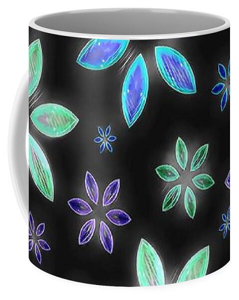 Flower Coffee Mug featuring the digital art Marquise Floral 2 by Rachel Hannah