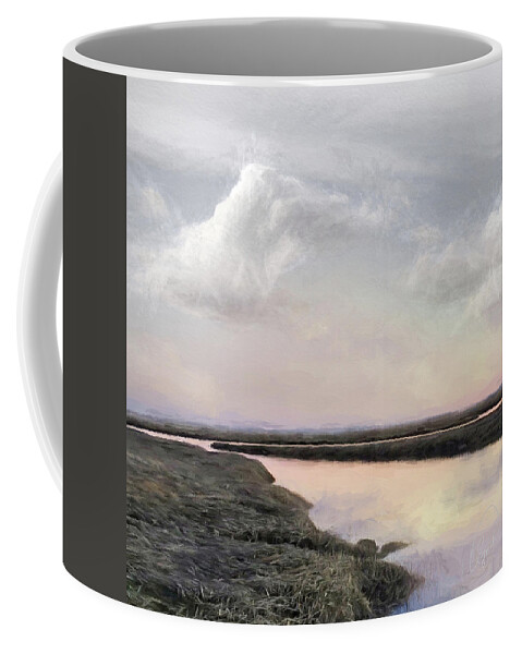 Marsh Coffee Mug featuring the photograph Marsh Sunset by Karen Lynch