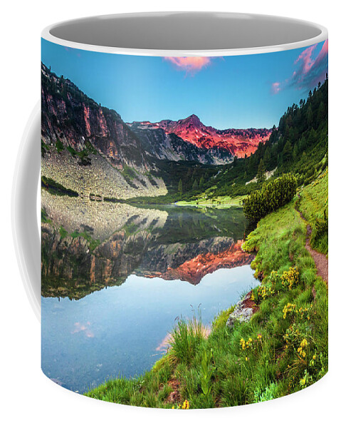Bulgaria Coffee Mug featuring the photograph Marvelous Lake by Evgeni Dinev