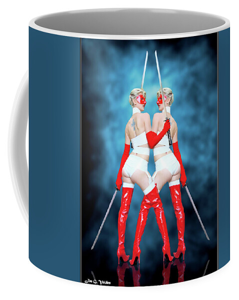 Avenger Coffee Mug featuring the photograph Masked Avengers by Jon Volden