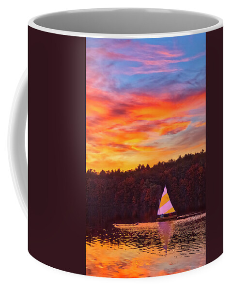 Lake Cochituate Coffee Mug featuring the photograph Massachusetts Lake Cochituate State Park by Juergen Roth