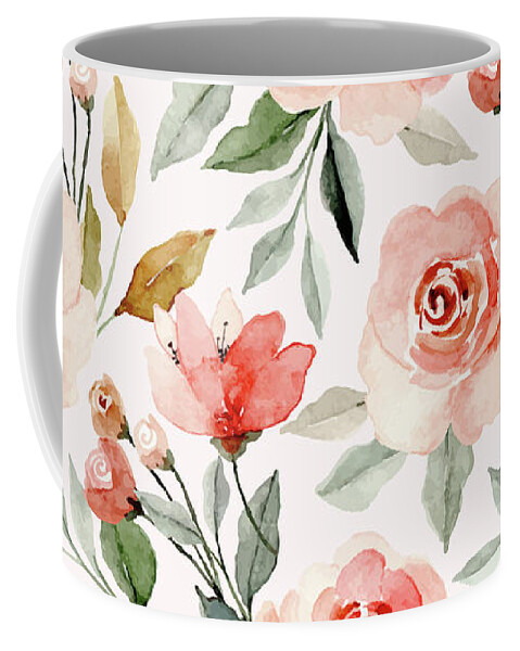 Roses Coffee Mug featuring the painting Matilda by Zazzy Art Bar