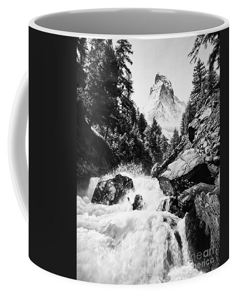 1905 Coffee Mug featuring the photograph Matterhorn, c1905 by Granger