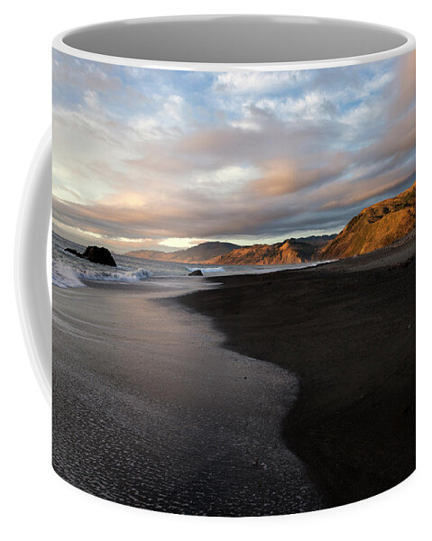 Beach Coffee Mug featuring the photograph Mattole Beach Sunset by Rick Pisio