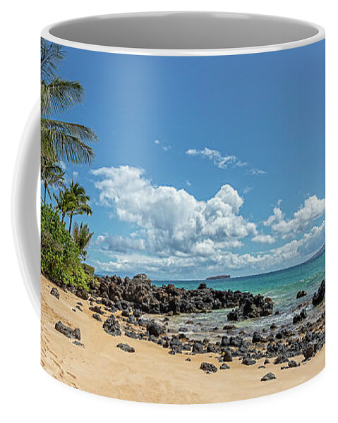 Maui Coffee Mug featuring the photograph Maui sunny cove by Chris Spencer