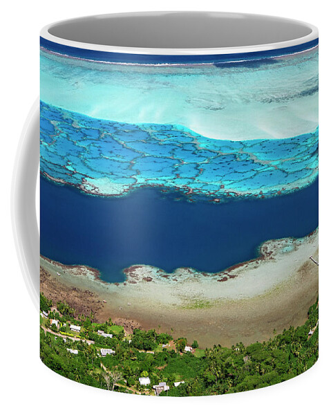 Maupiti Coffee Mug featuring the photograph Maupiti - lagoon by Olivier Parent