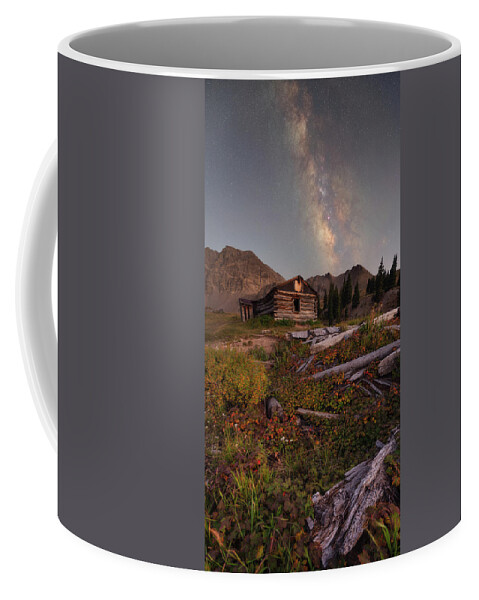 Milky Way Coffee Mug featuring the photograph Mayflower Milky Way Pano by Darren White