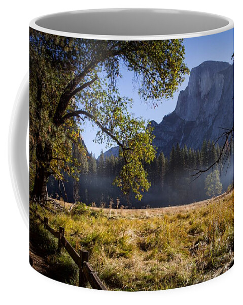 Half Dome Coffee Mug featuring the photograph Meadow View by Stephen Sloan