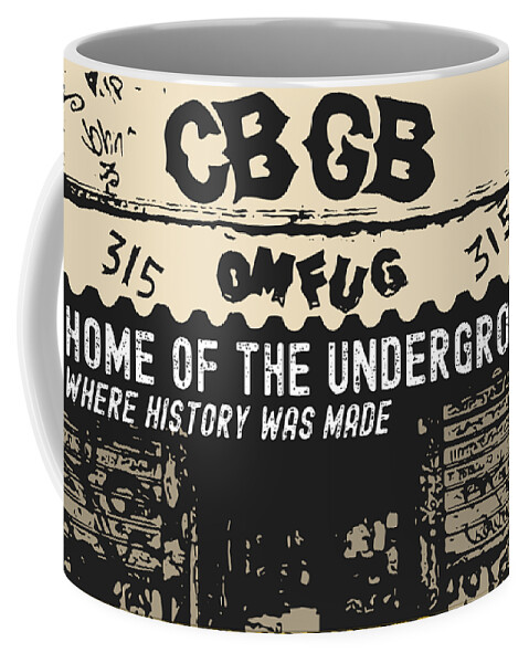 Cbgb Coffee Mug featuring the digital art Mecca by Christina Rick