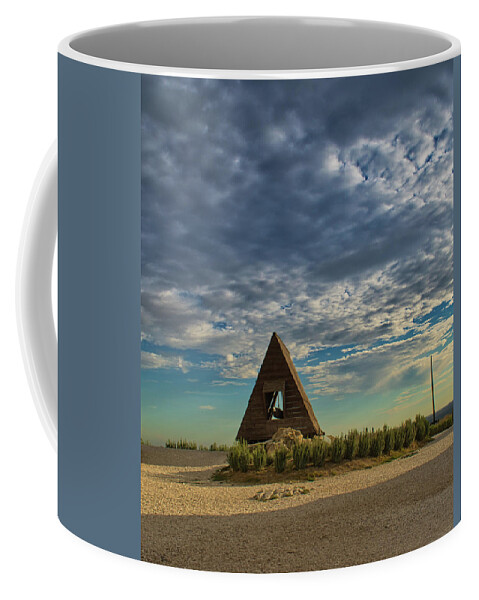 Sky Coffee Mug featuring the photograph Medieval Siege Machinery by Portia Olaughlin