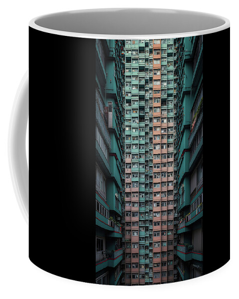 City Coffee Mug featuring the digital art Megapolis Architecture 03 Skyscrapers by Matthias Hauser