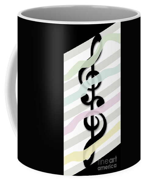 Music Coffee Mug featuring the digital art Melody by Mehran Akhzari