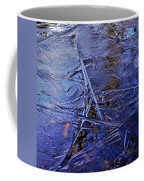 - Melting Ice Coffee Mug featuring the photograph - Melting Ice by THERESA Nye