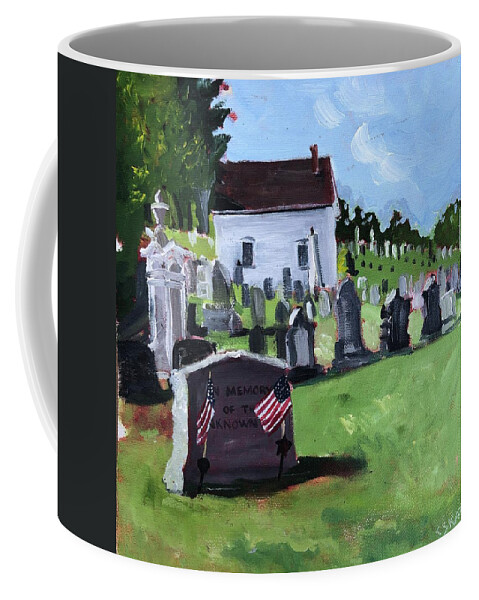 Unknown Soldier Coffee Mug featuring the painting Memorial Day by Cyndie Katz